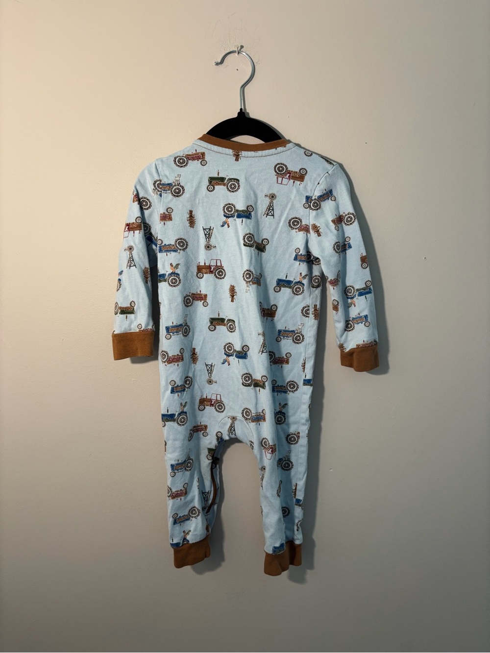 Carhartt Baby Tractor Print Footless Sleeper 9M - Picture 2 of 4